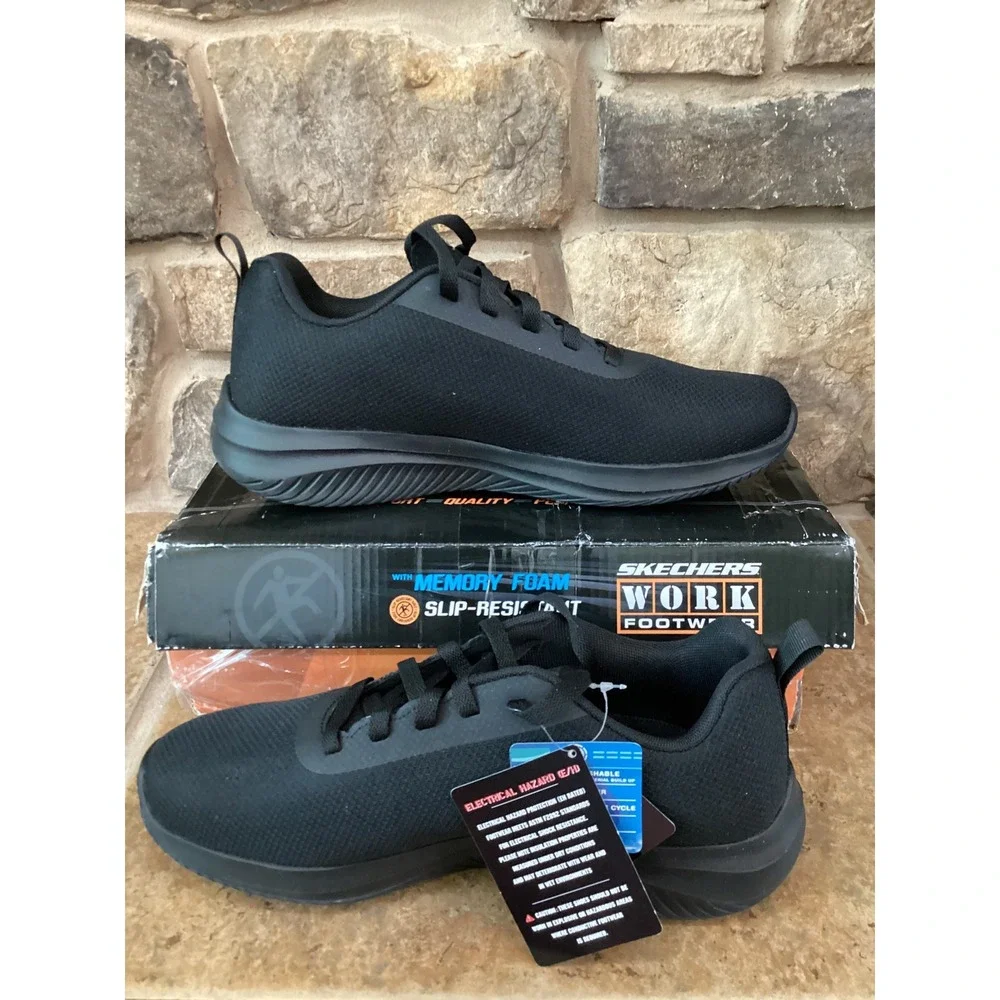 Skechers Daxtin Mens Size 9 Work Black Ultra Flex 3.0 Sneakers Memory Foam New